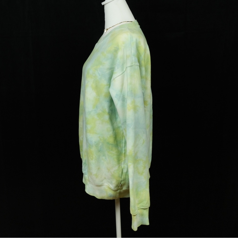 Aritzia Tna cozy fleece tie dye crew neck pullover. Sweatshirt. Size L - Picture 4 of 6